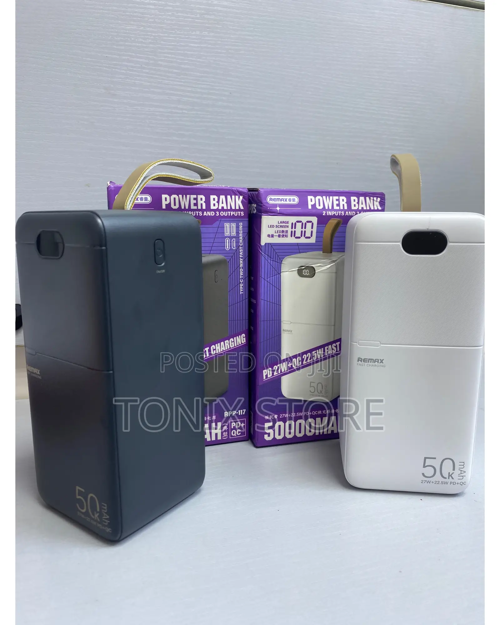 Remax 50000mah 27w+22.5w Pd+Qc Fast Charging Power Bank