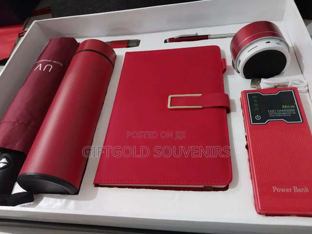 7 in 1 Promotional Corporate Gift Set -Red
