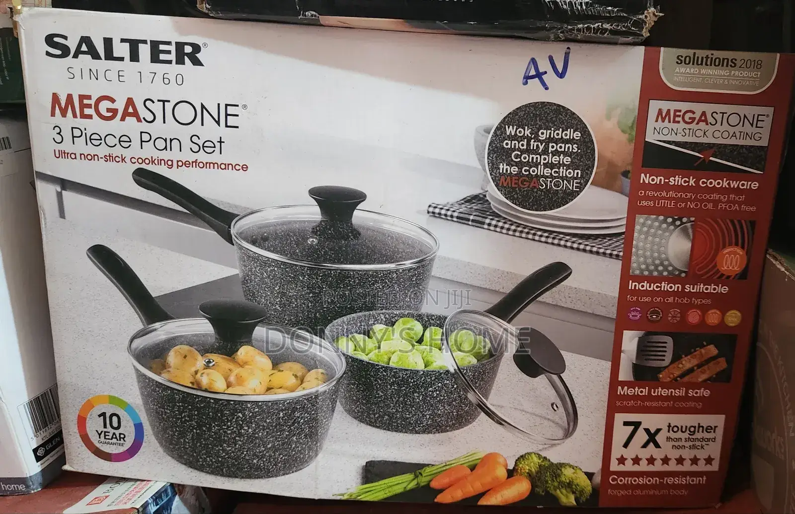 Salter Megastone 3 Piece Non-Stick Sauce Pan