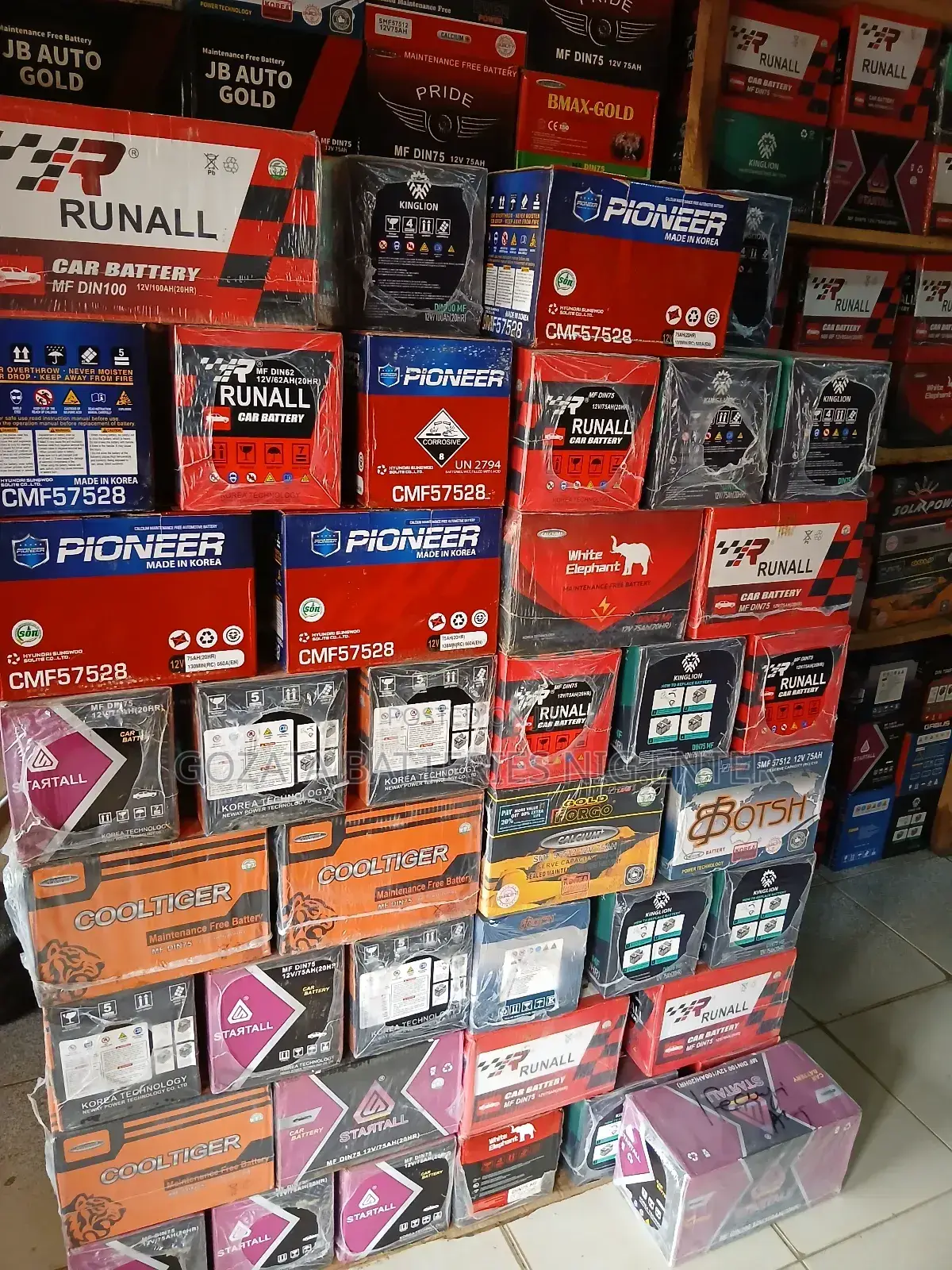 Original Car Battery 75ah With 1year Warranty