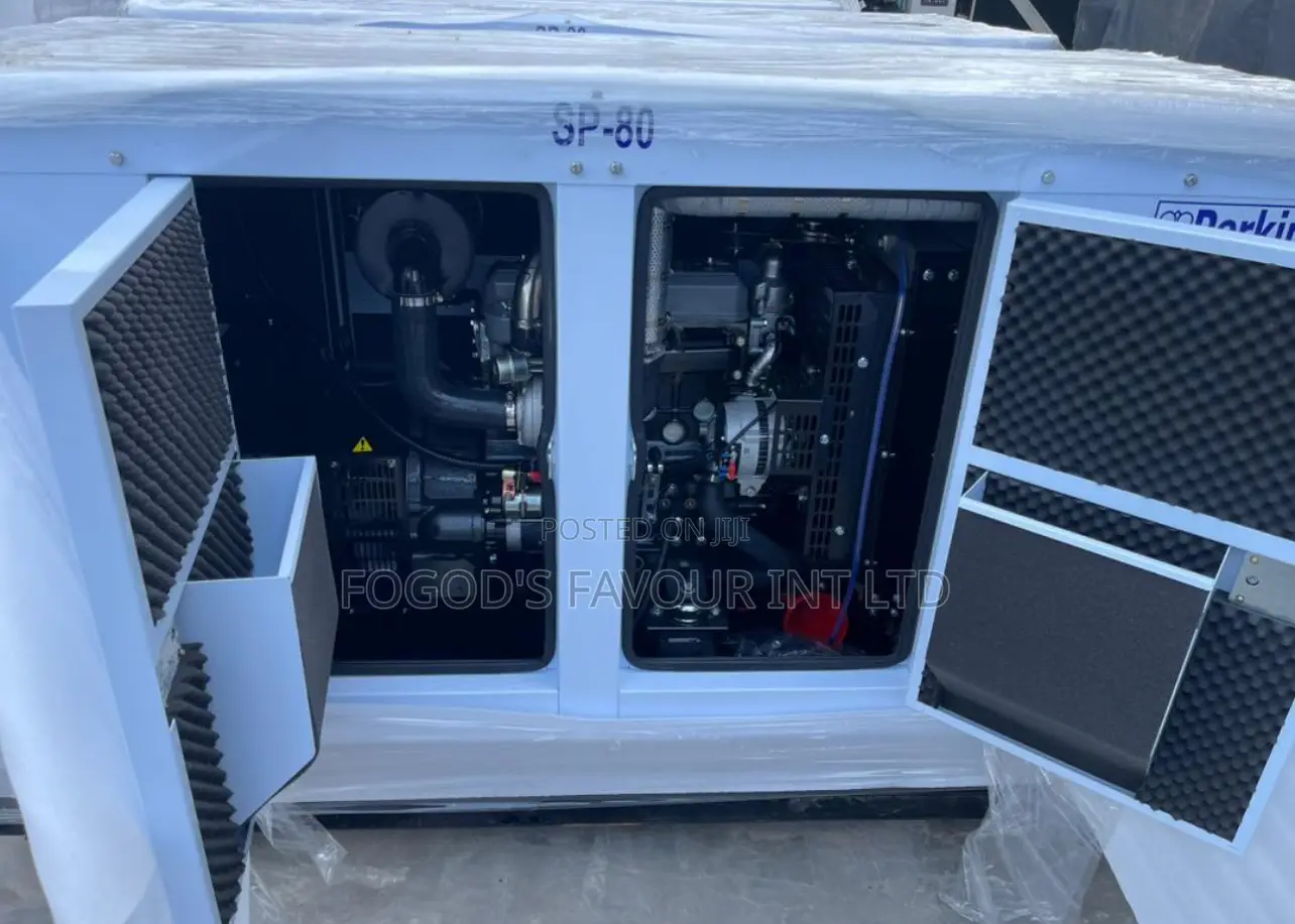 80kva Perkins Soundproof Diesel Generator 100% Copper Coil