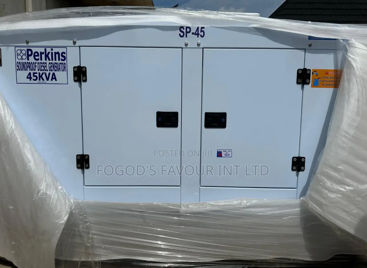 45kva Perkins Soundproof Diesel Generator 100% Copper Coil