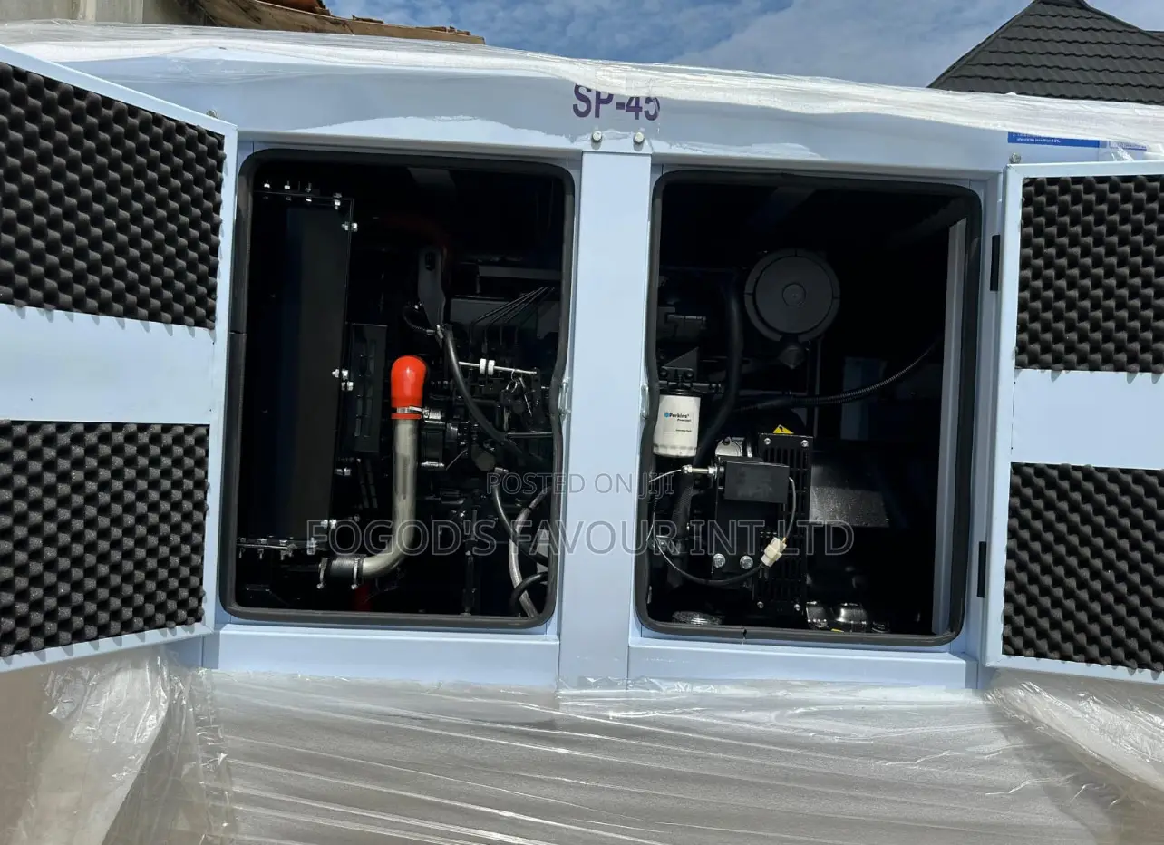 45kva Perkins Soundproof Diesel Generator 100% Copper Coil