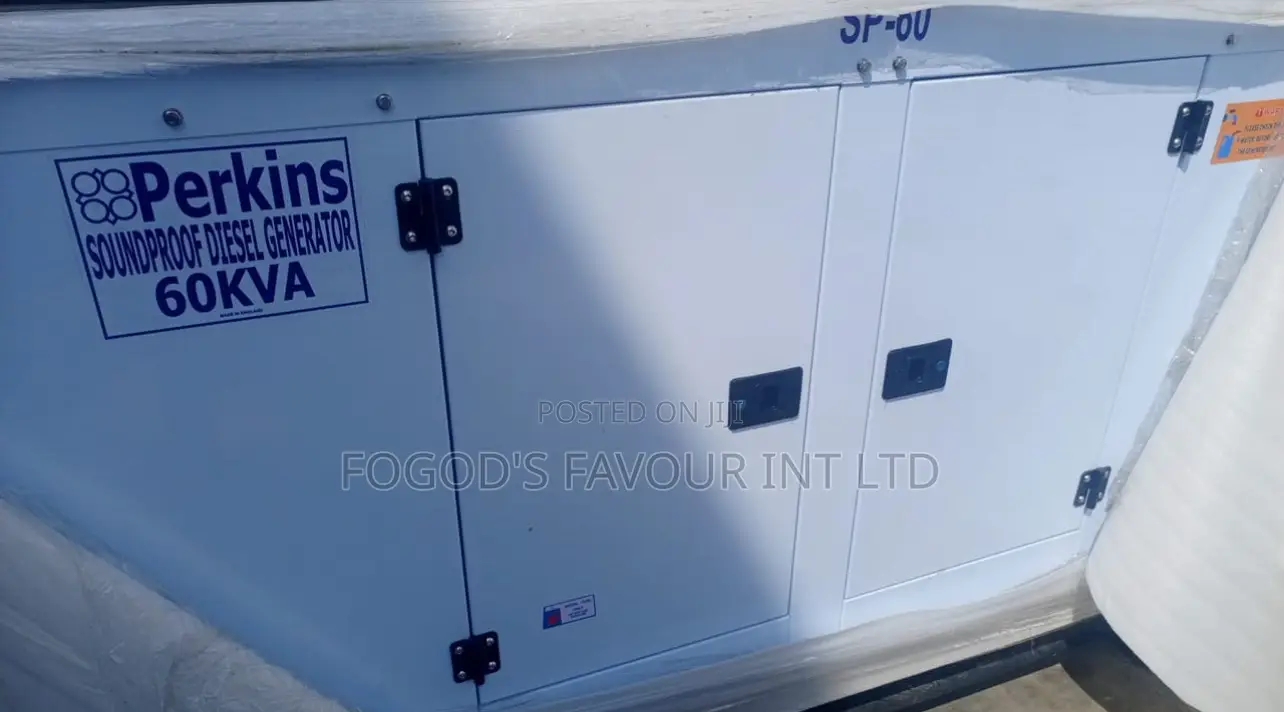 60kva Perkins Soundproof Diesel Generator 100% Copper Coil
