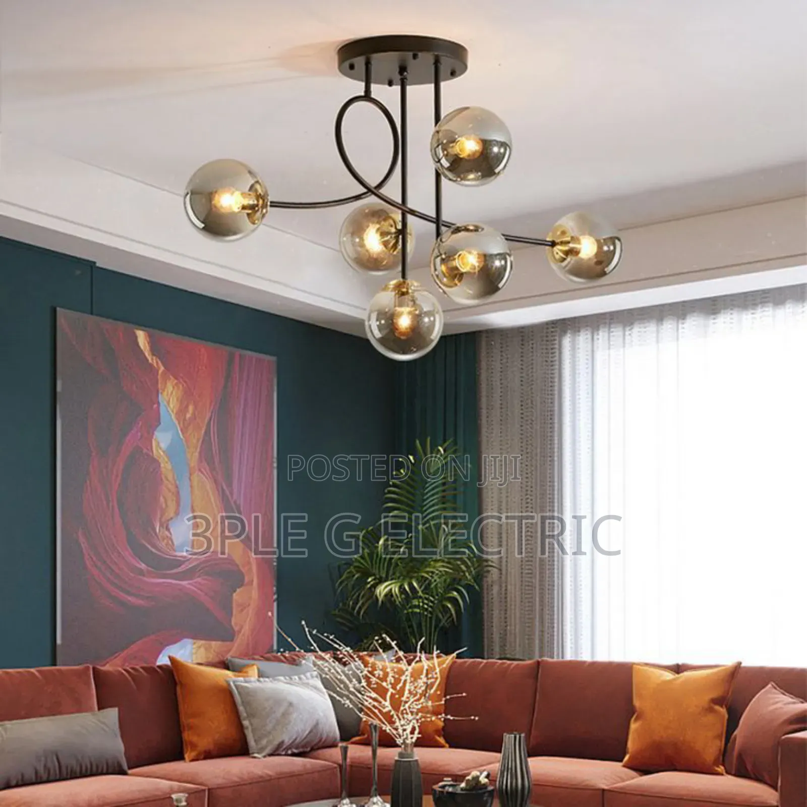 Morden Glass Ball Chandelier