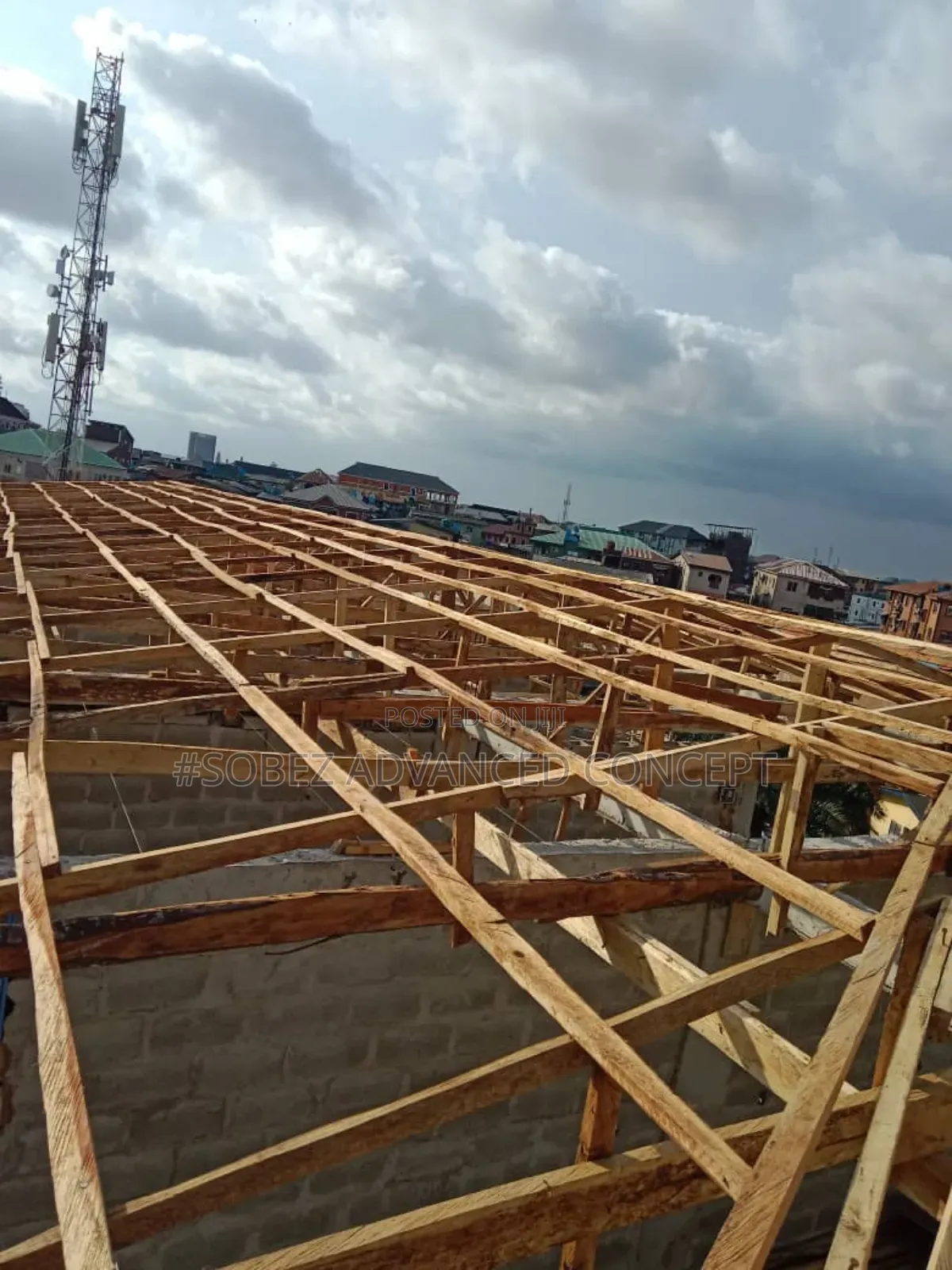 Bright Coloured Red Long Span Roof