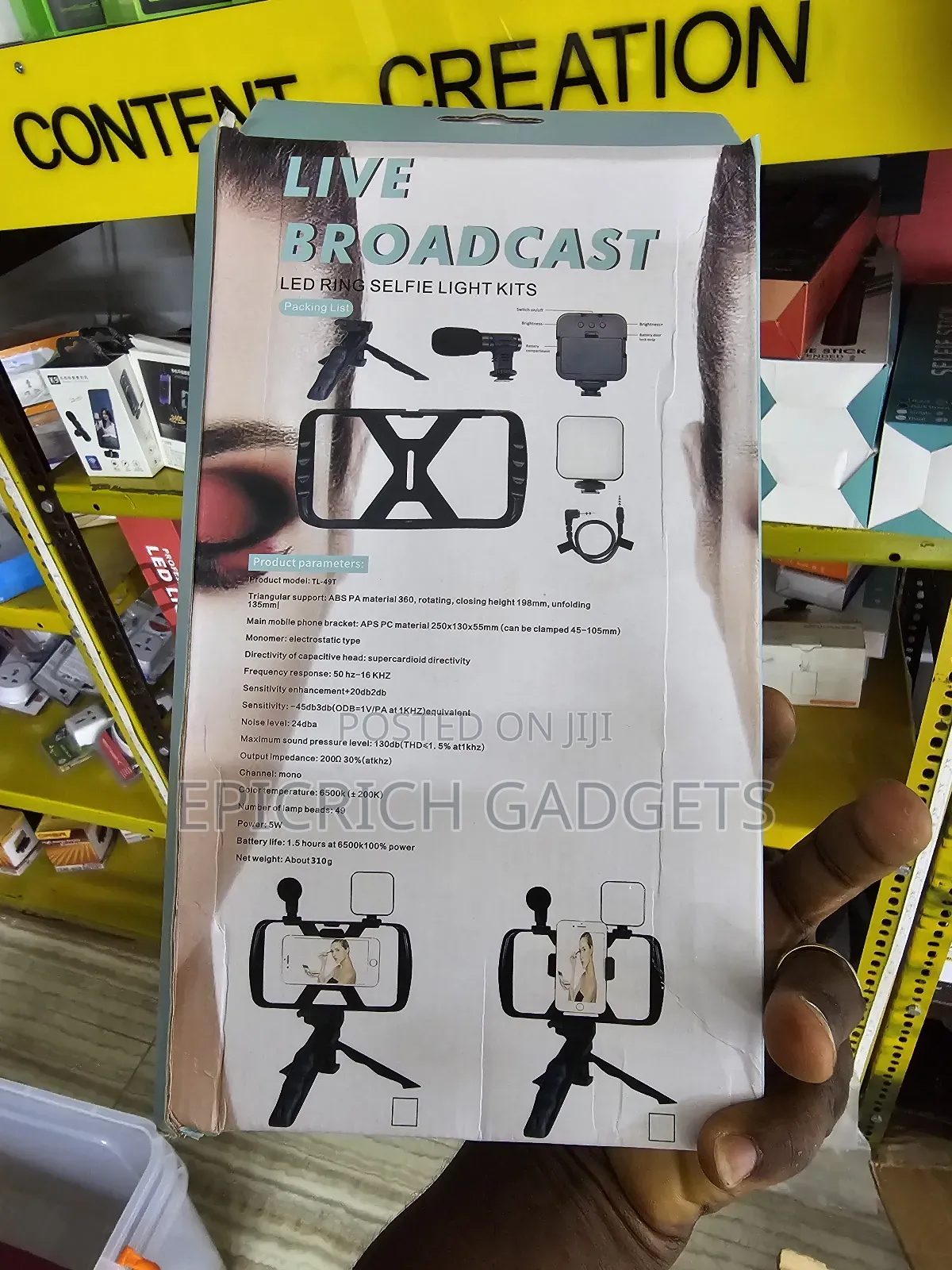 Live Broadcast Led Ring Light Selfie Video Making Kit