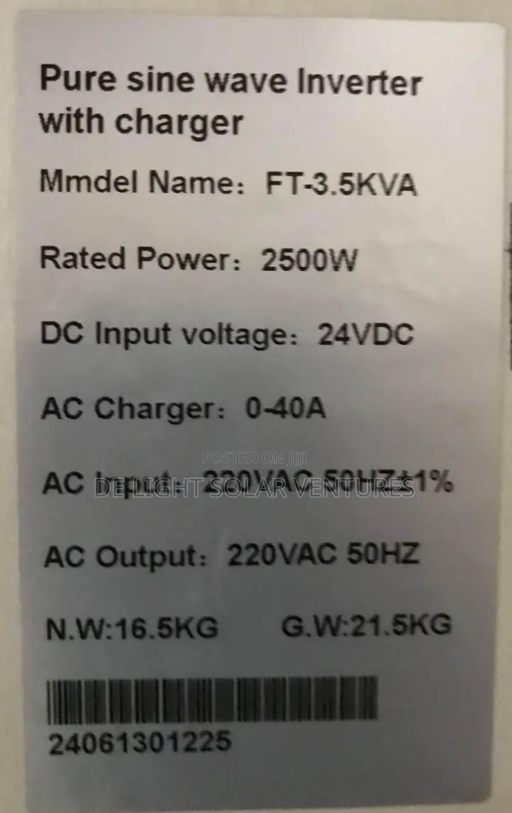 Diamond Inverter 3.5KVA 24v Hybrid