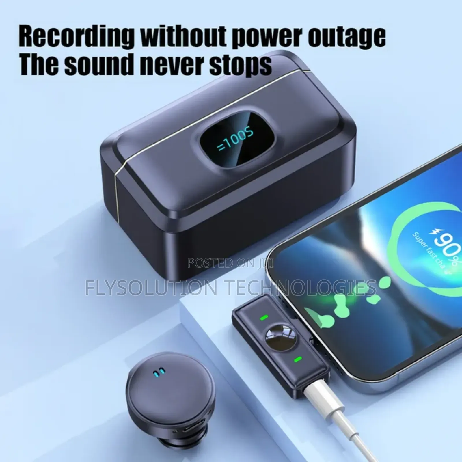 Wireless Magnetic Collar Microphone For Video Recording