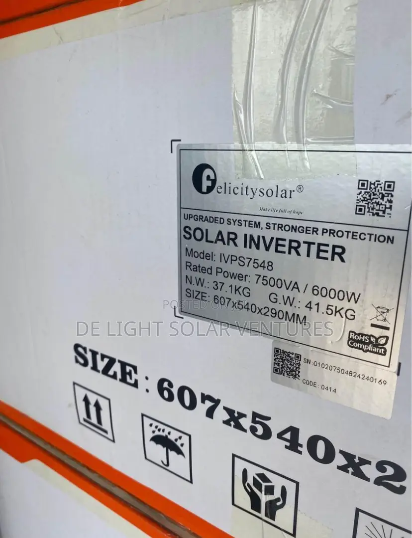 Felicity Inverters 7.5kva/48v Ivps