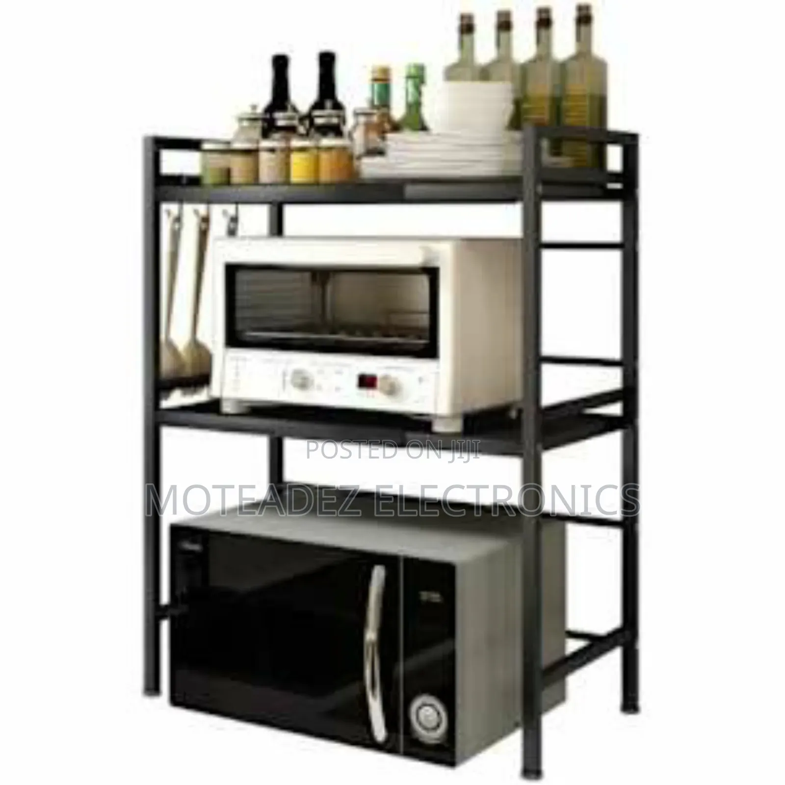 2 Layer Retractable Expandable High Quality Steel Microwave Rack/Shelf