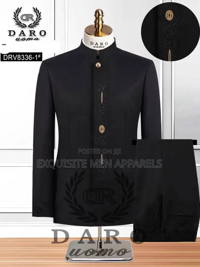 Latest Clerical Bishop Neck Safari Suit