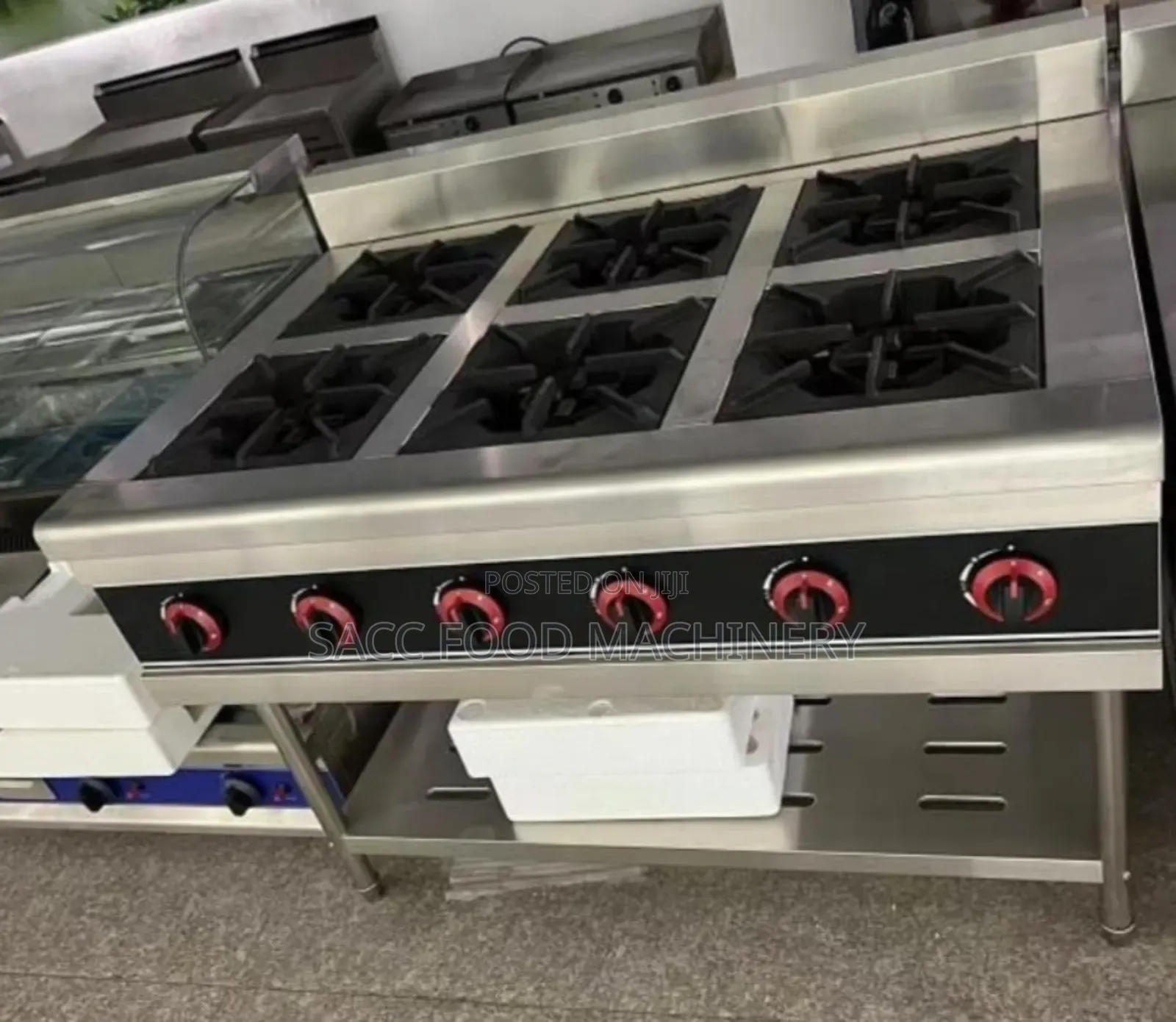 Industrial 6 Burner Cooker Without Oven