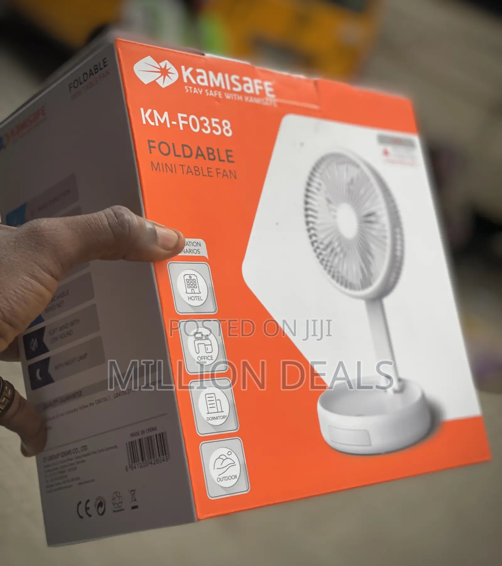 Foldable Mini Table Rechargeable Fan