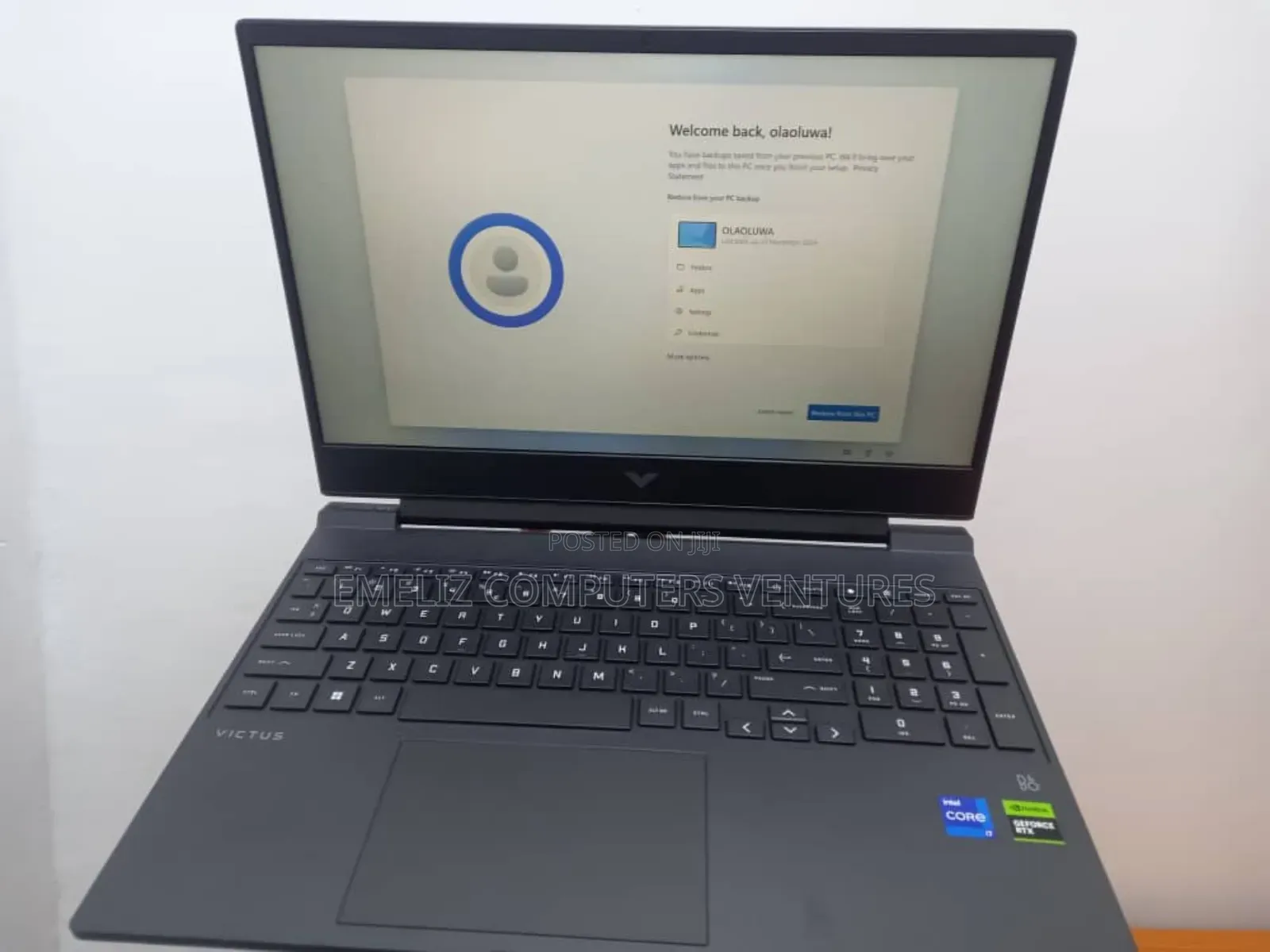 New Laptop HP Victus 15 16GB Intel Core I7 SSD 512GB
