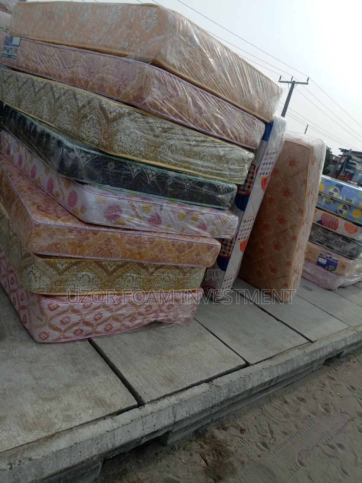 4.5 by 6 by 8inch Green Earth Semi Orthopedic Mattress