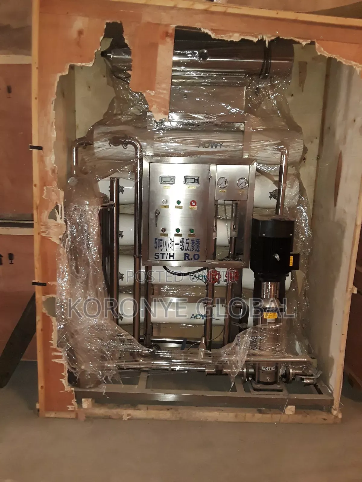 5ton Water Reverse Osmosis System With 80/40 Hydro Membrane