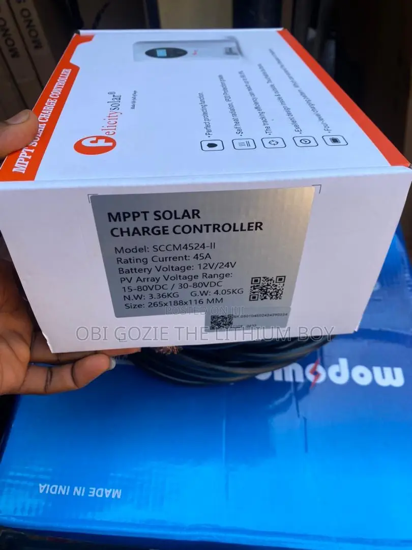 Felicity MPPT Solar Charger Controller 45a Available
