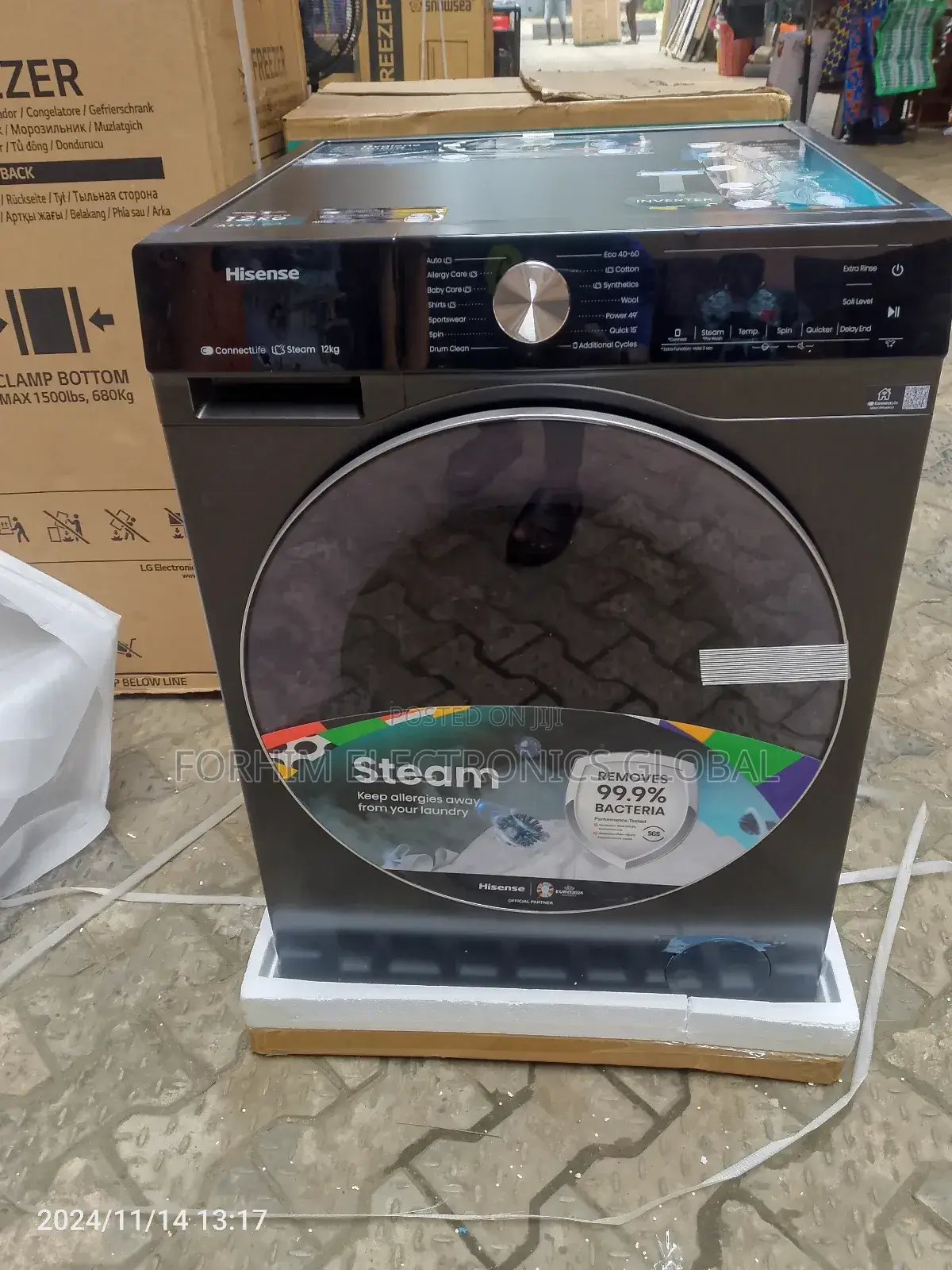 Hisense 12.0kg Automatic Washing Machine.