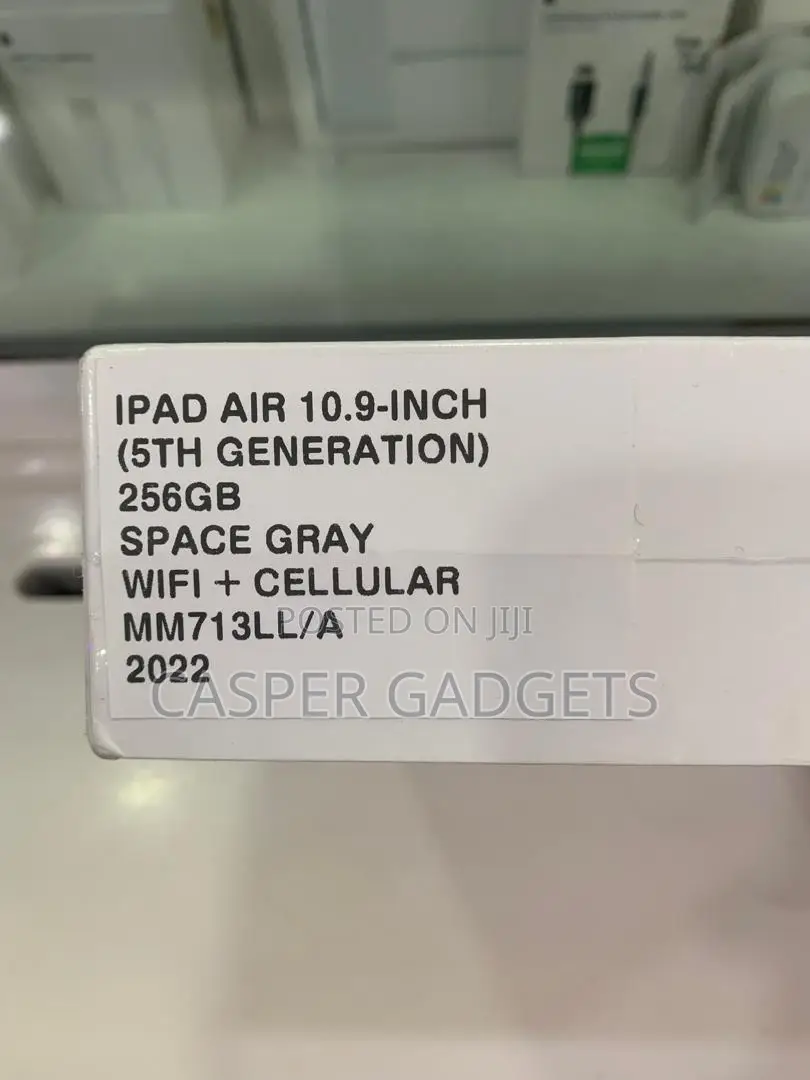 New Apple iPad Air (2022) 256 GB Gray