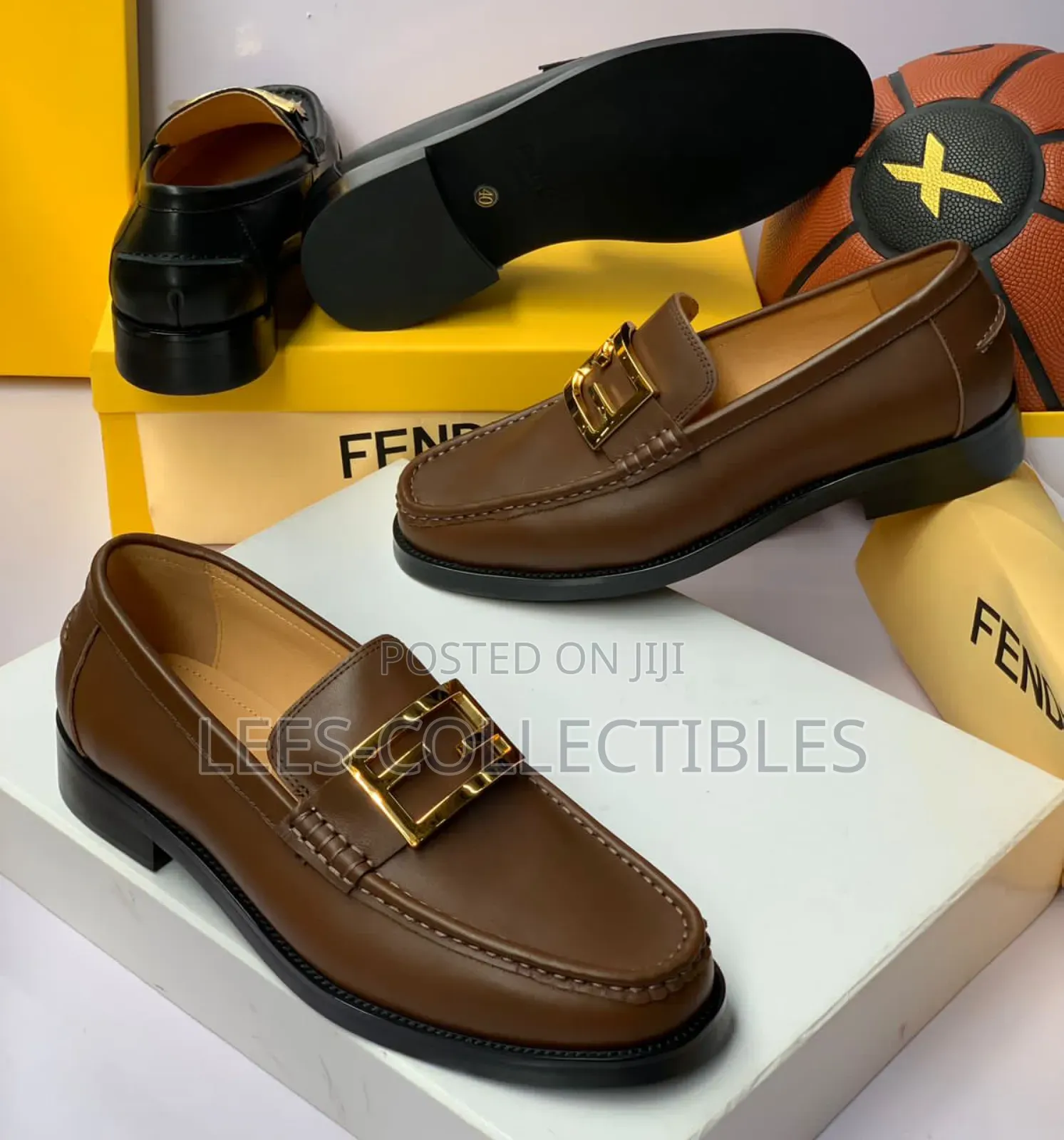 Original Fendi Leather Men Shoes