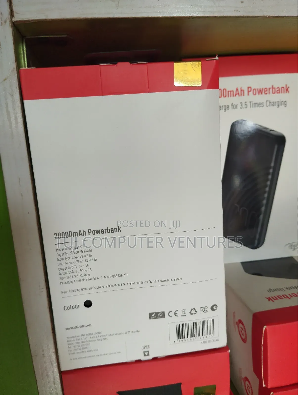 Itel Powerbank 20000mah