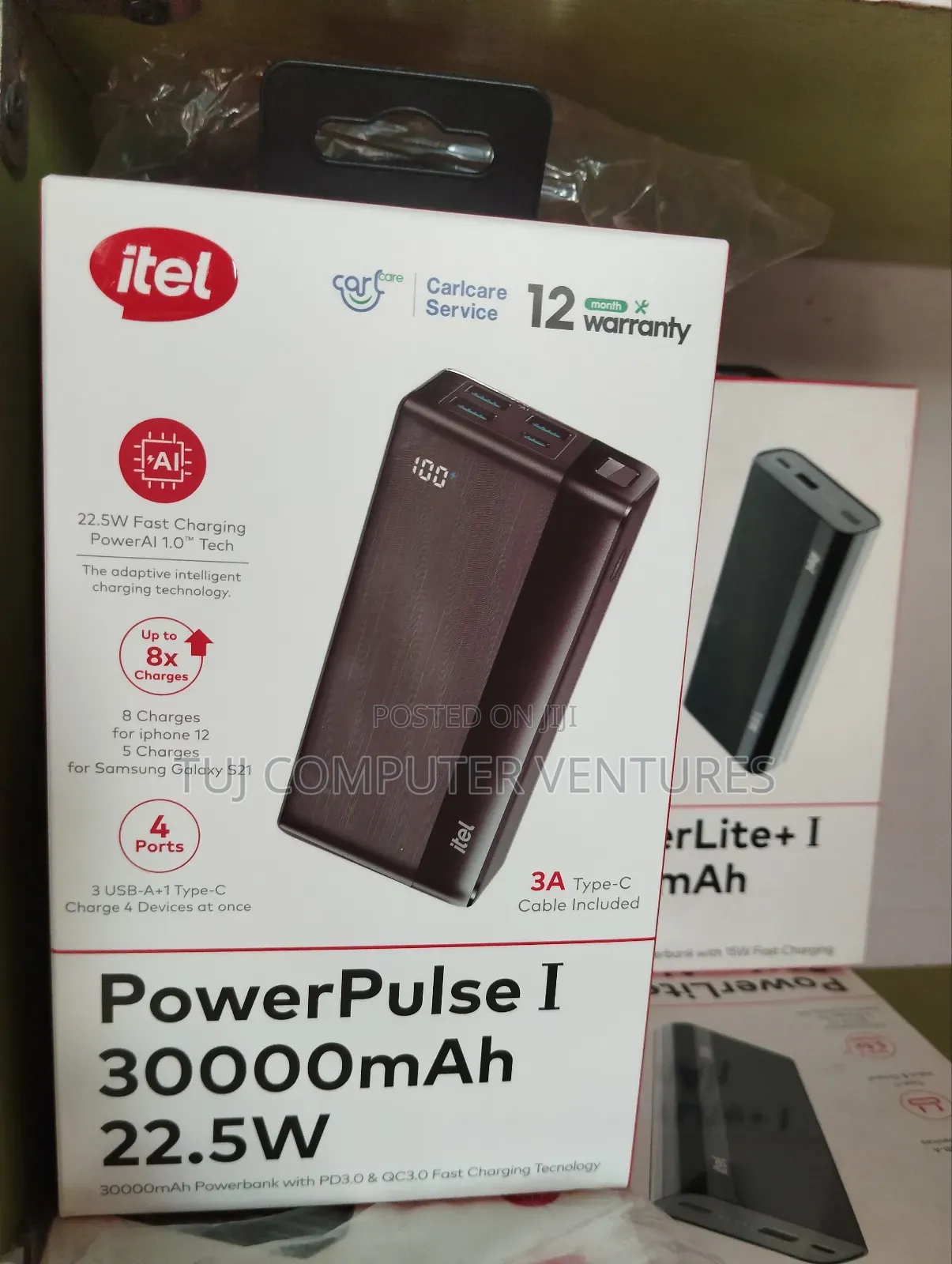 Itel Powerbank 30000mah 22.5w