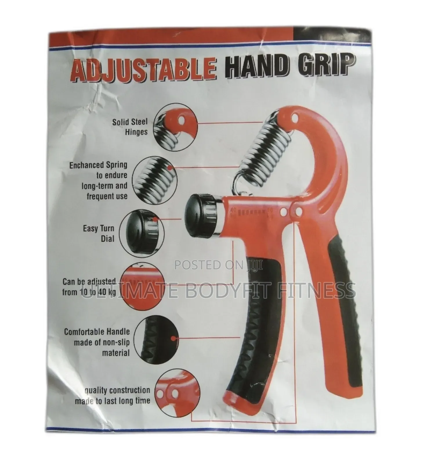 Brand New Adjustable Resistance Hand Gripper