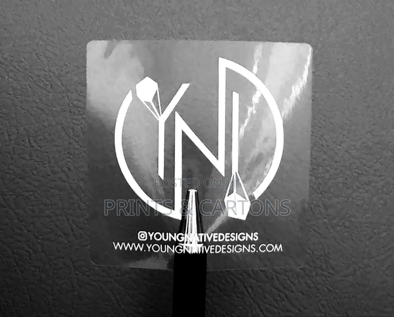 White Ink Transparent Stickers Printing