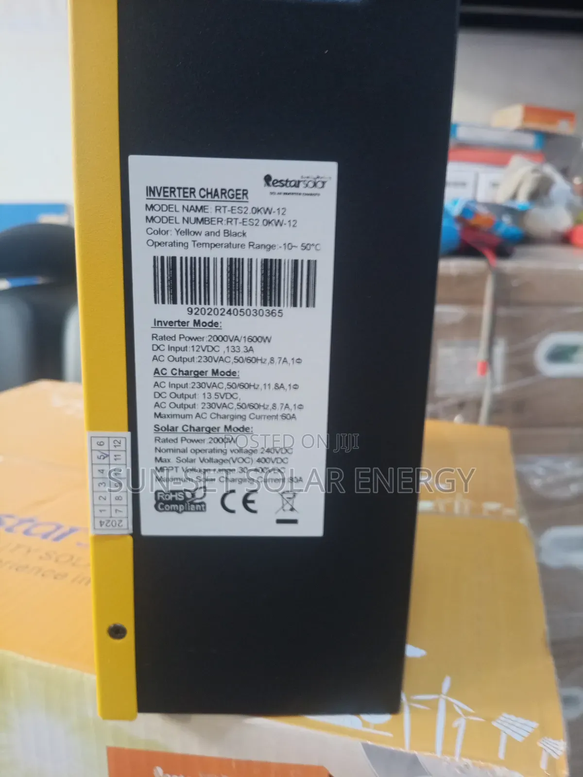 Restar Solar Hybrid Inverter 2kva 12v and 1year Warranty.