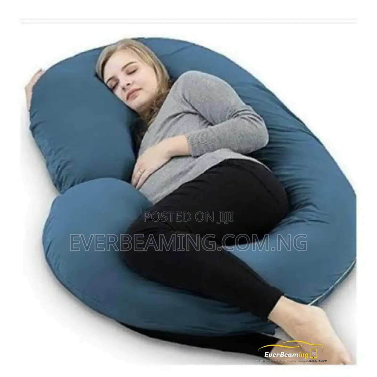 Everbeaming Pregnancy Maternity and Relaxation Pillow_ Blue