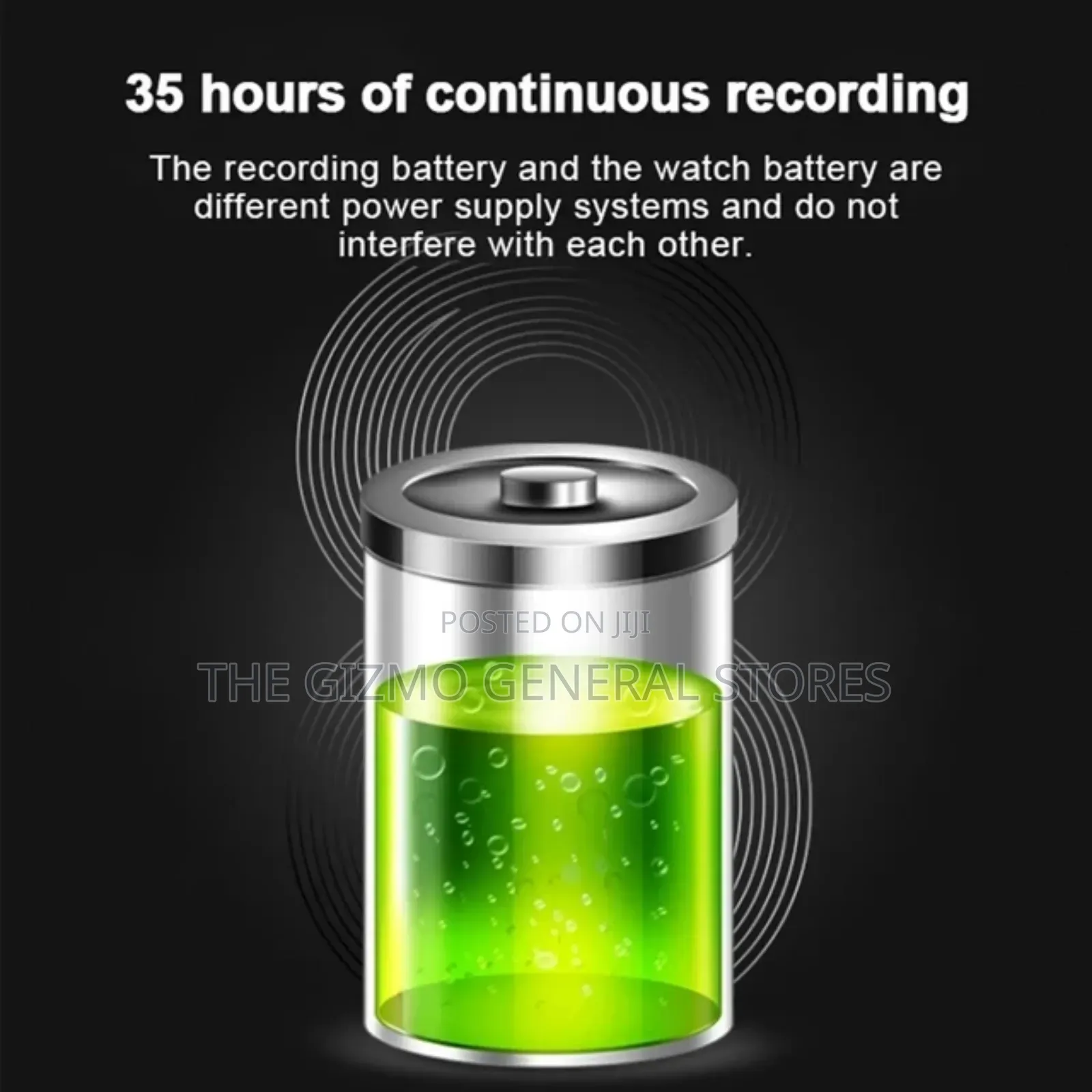 Quartz Wristwatch Voice Recorder - 8GB