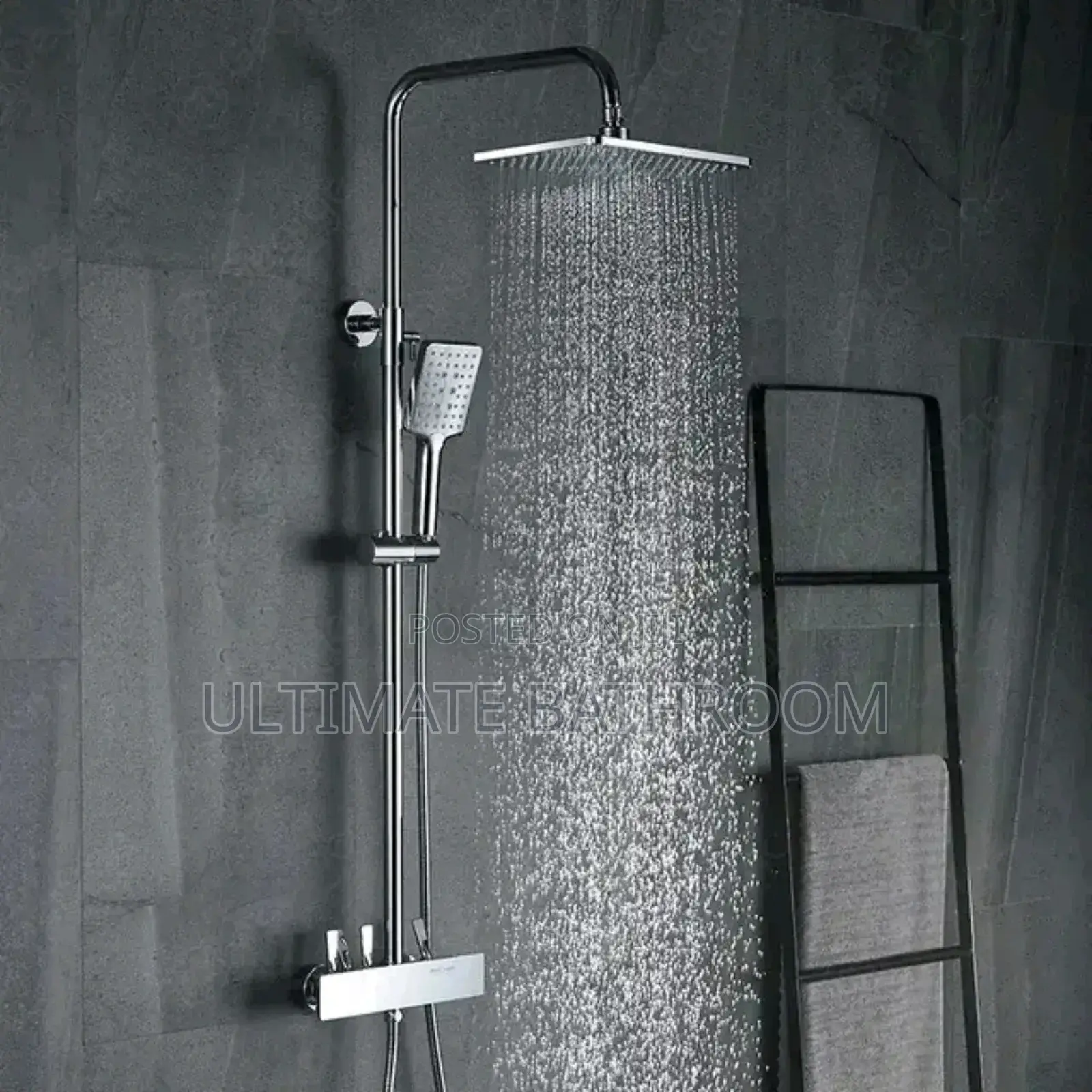 Chrome Top Grade Standing Shower Mixer