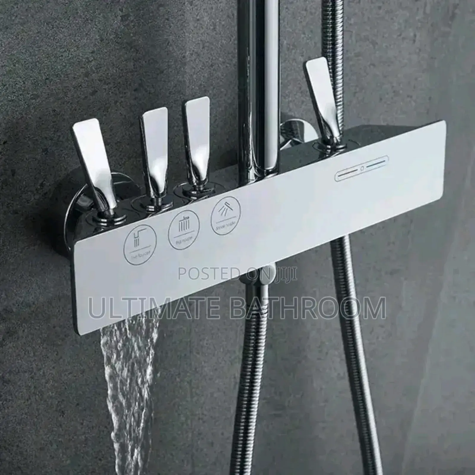 Chrome Top Grade Standing Shower Mixer