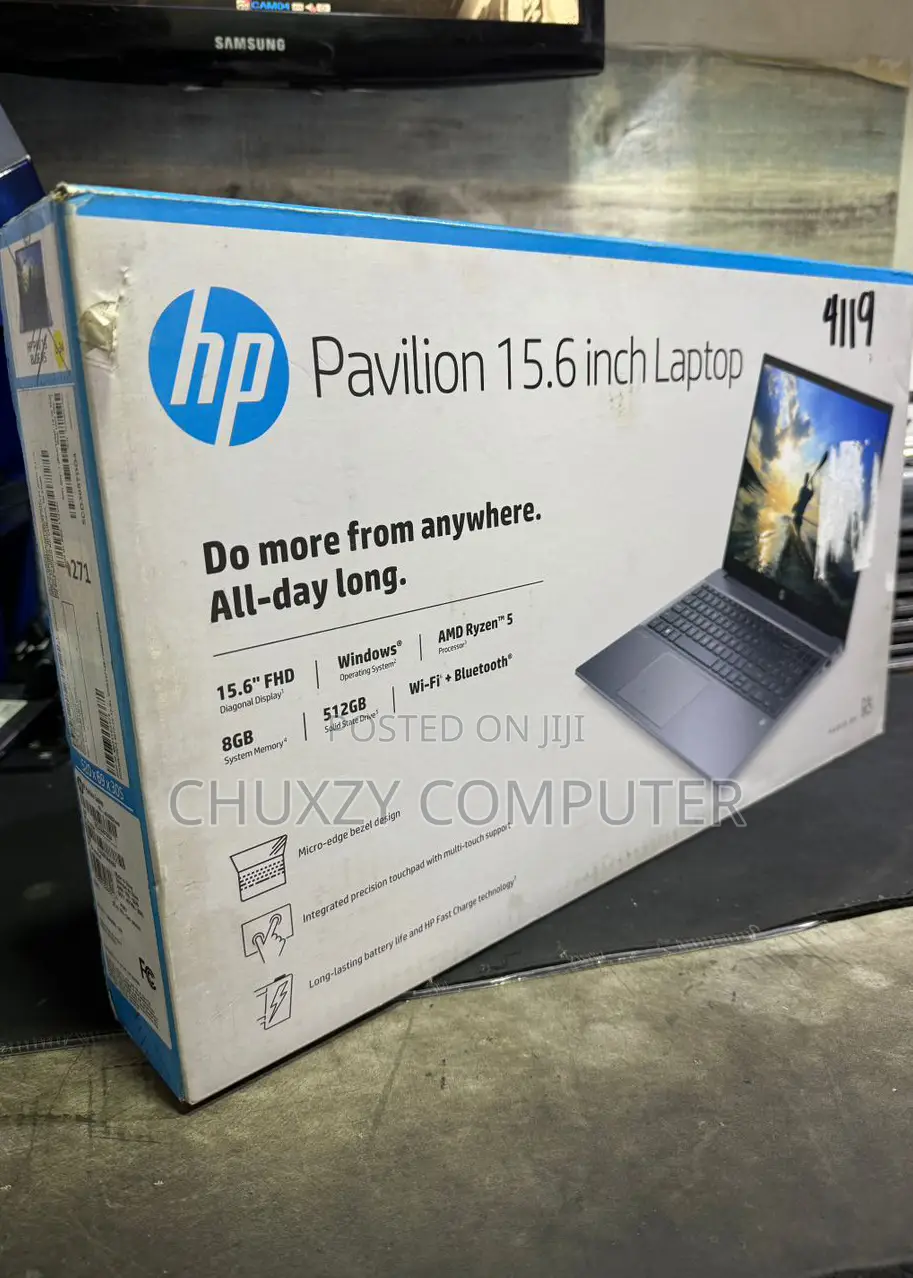 New Laptop HP Pavilion 15 8GB AMD Ryzen 5 SSD 512GB