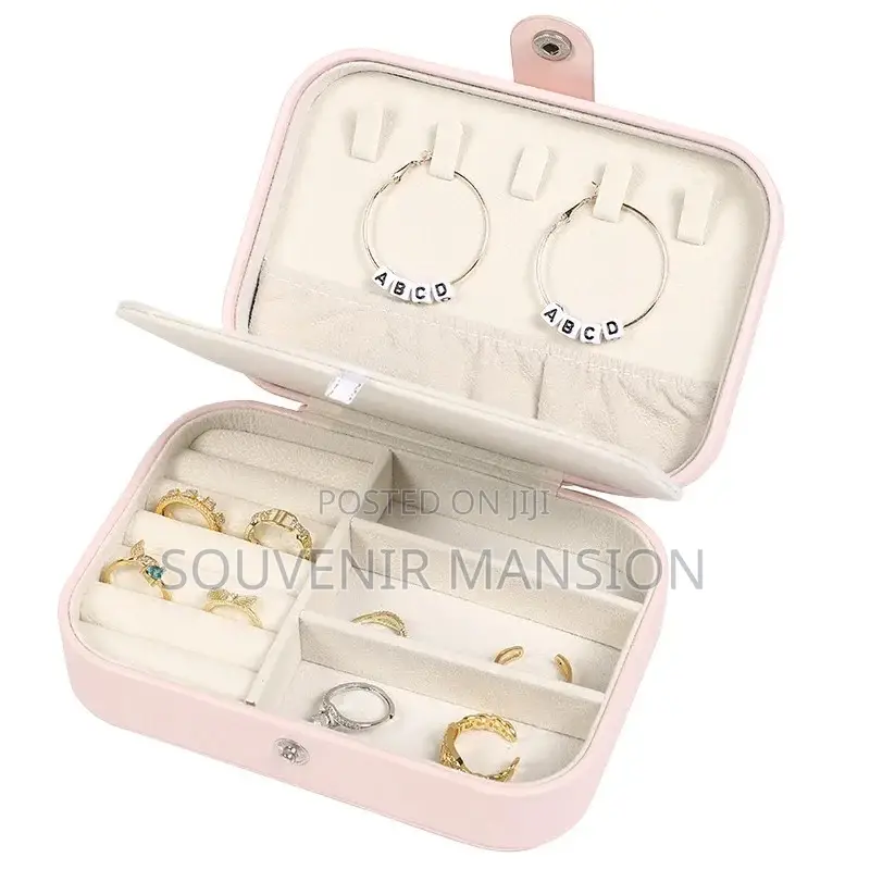 Leather Jewelry Storage Box Organizer