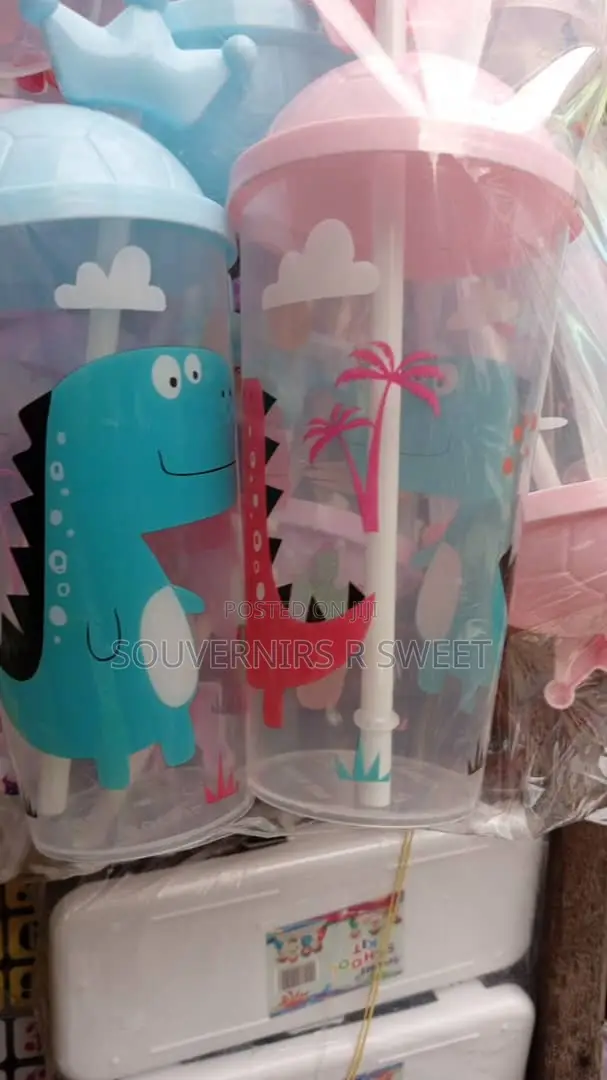 Cups With Straw_ Partypack Fillers_ Dozen