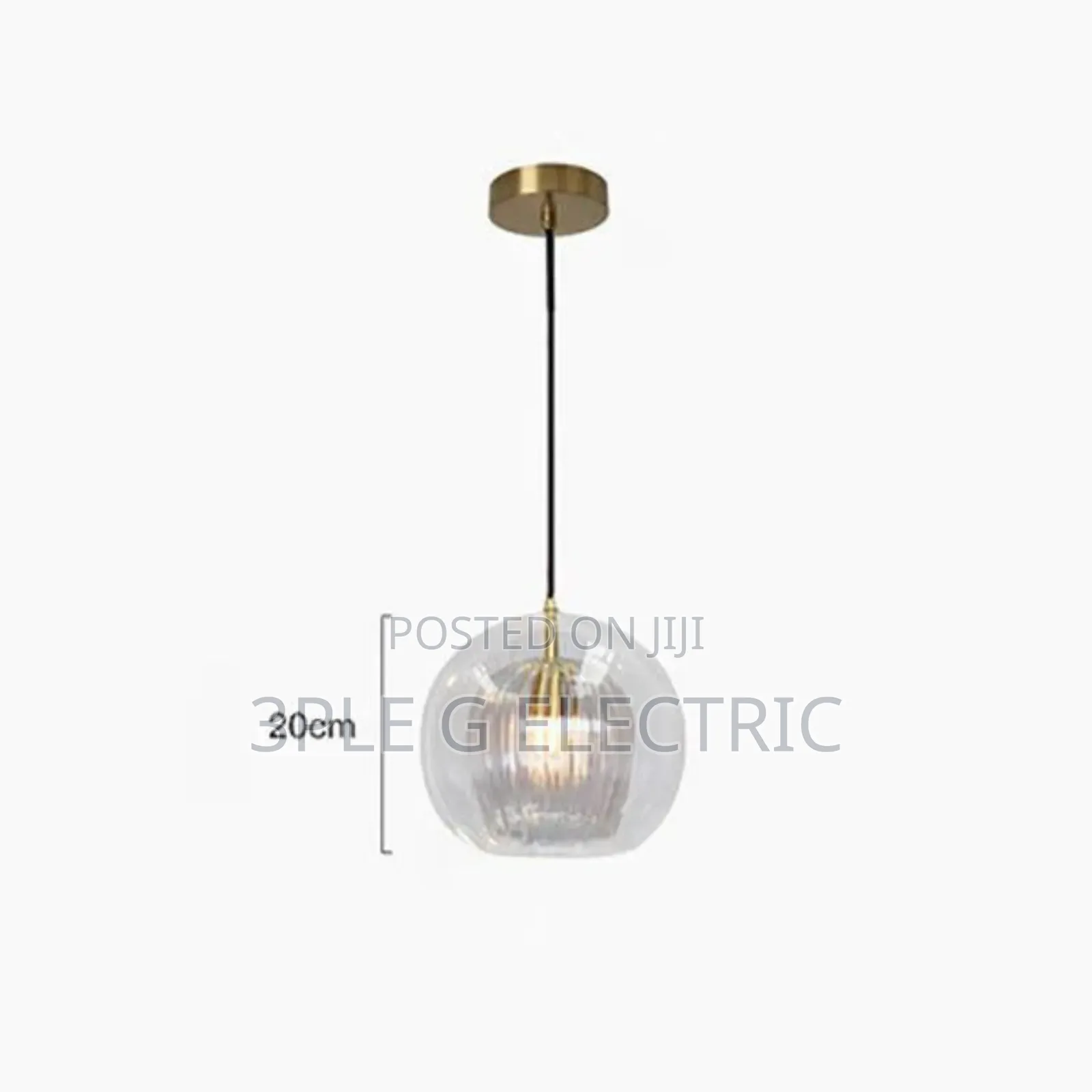 Modern Double Glass Shade Pendant Light