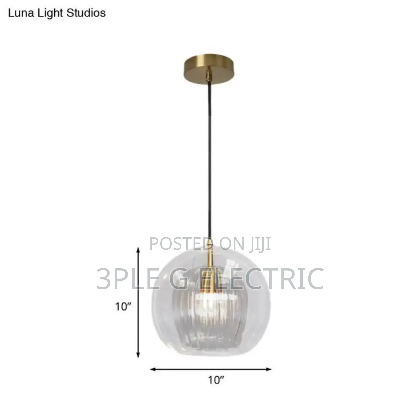 Modern Double Glass Shade Pendant Light