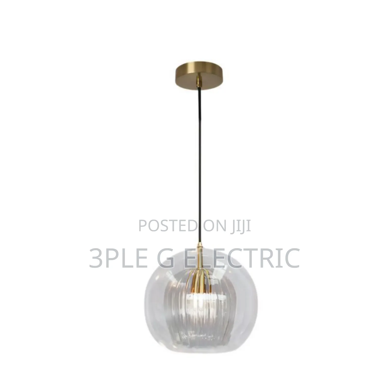 Modern Double Glass Shade Pendant Light