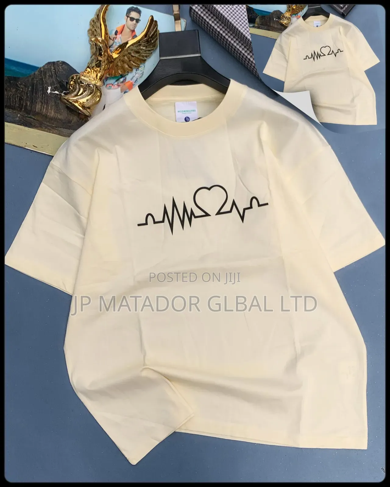 New! Print Turkish Round Neck Men's Polo