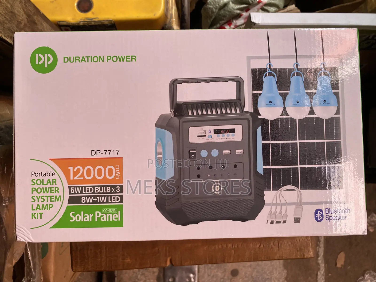 Portable Solar Power System 12000mah