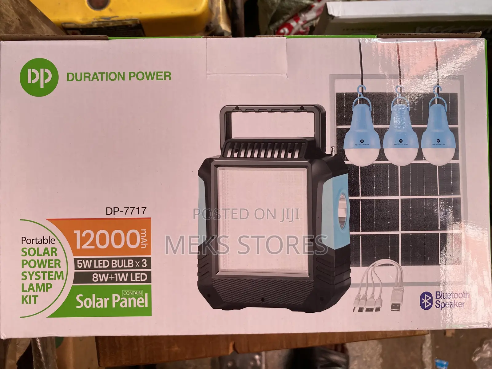 Portable Solar Power System 12000mah