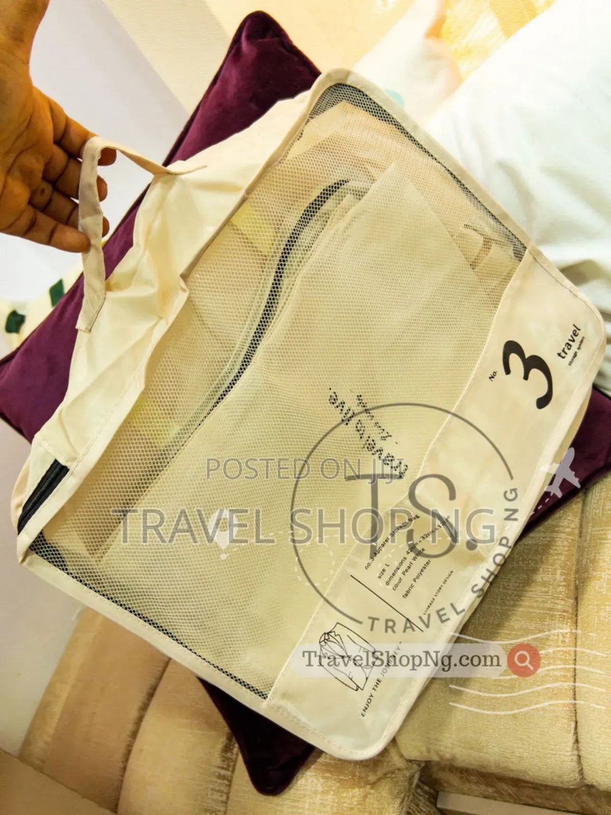 7-in-1 Packing Cubes: Contrast Coloured Zipper