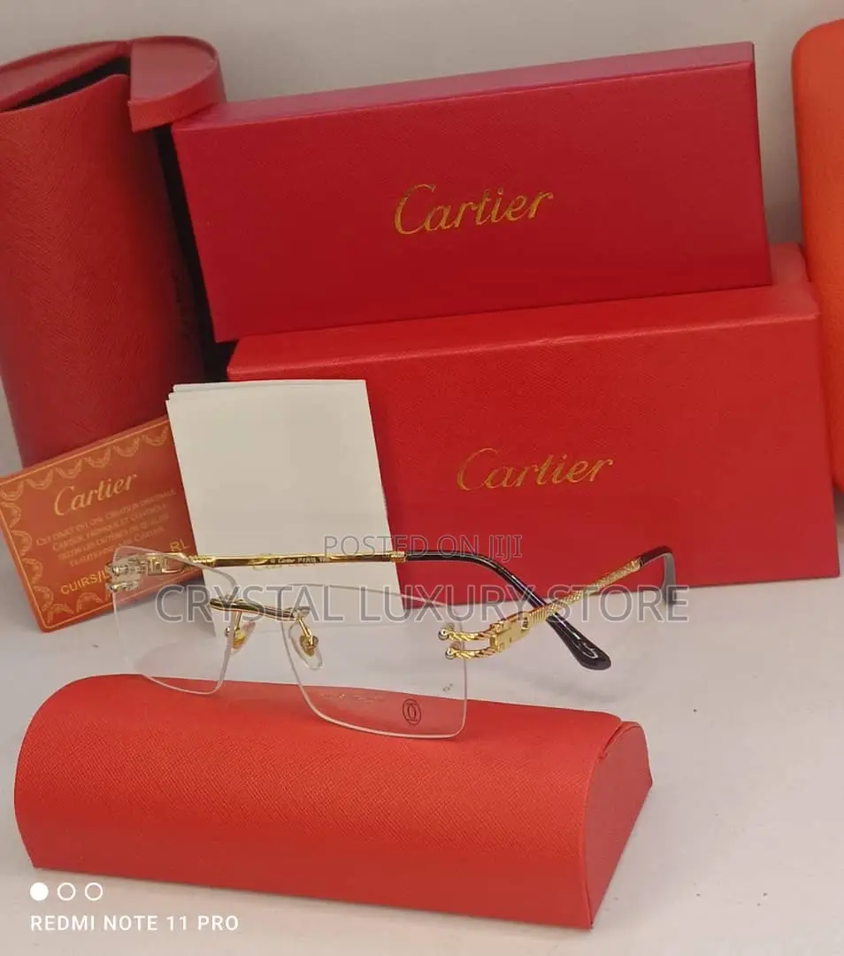 Cartier Quality Luxury Men Frame Glasses