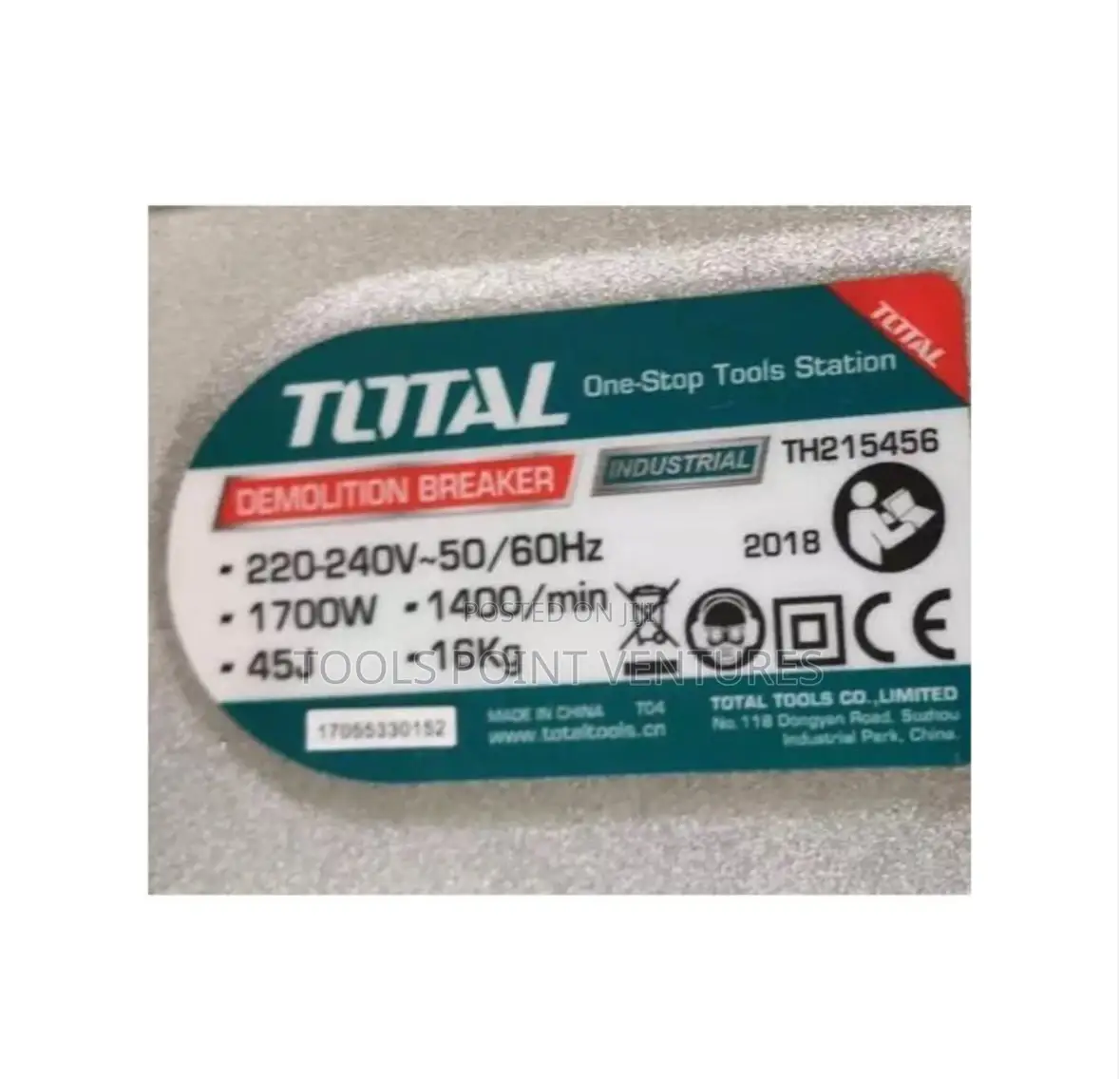Total 1700W Jack Hammer