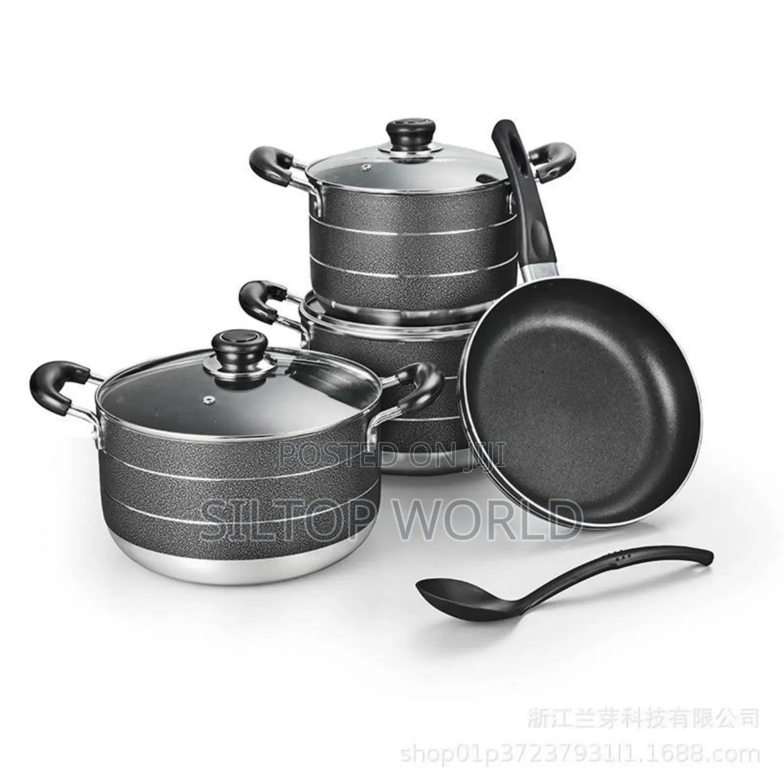 8pcs of Quality SMP Non-Stick Cookware With Frying and Spoon