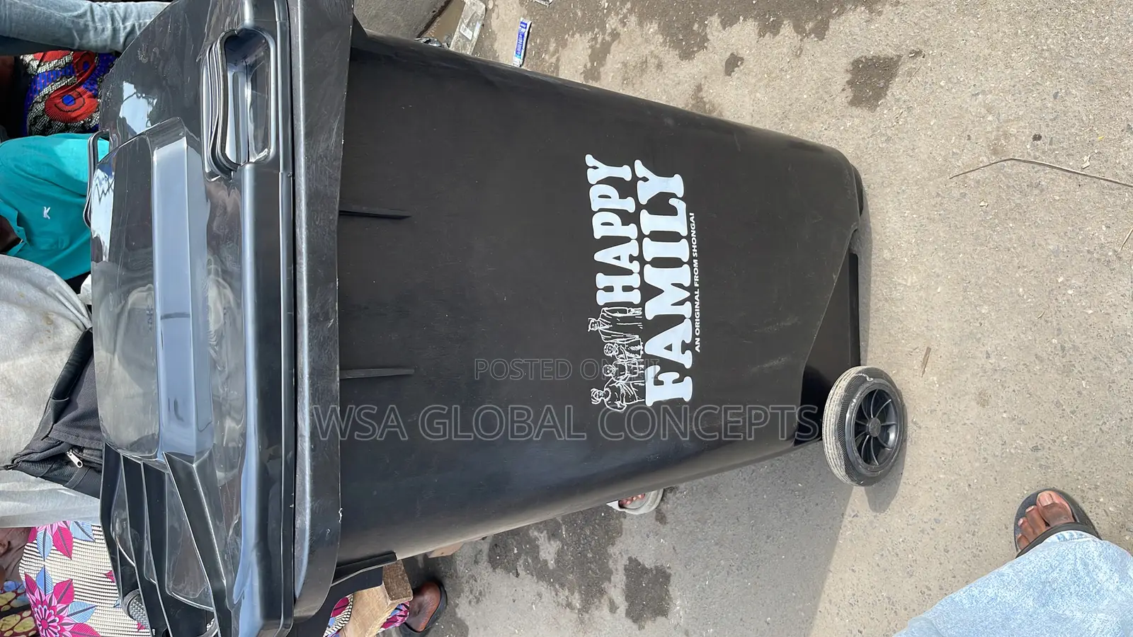 240 Liters Happy Family Waste Wheel Bin
