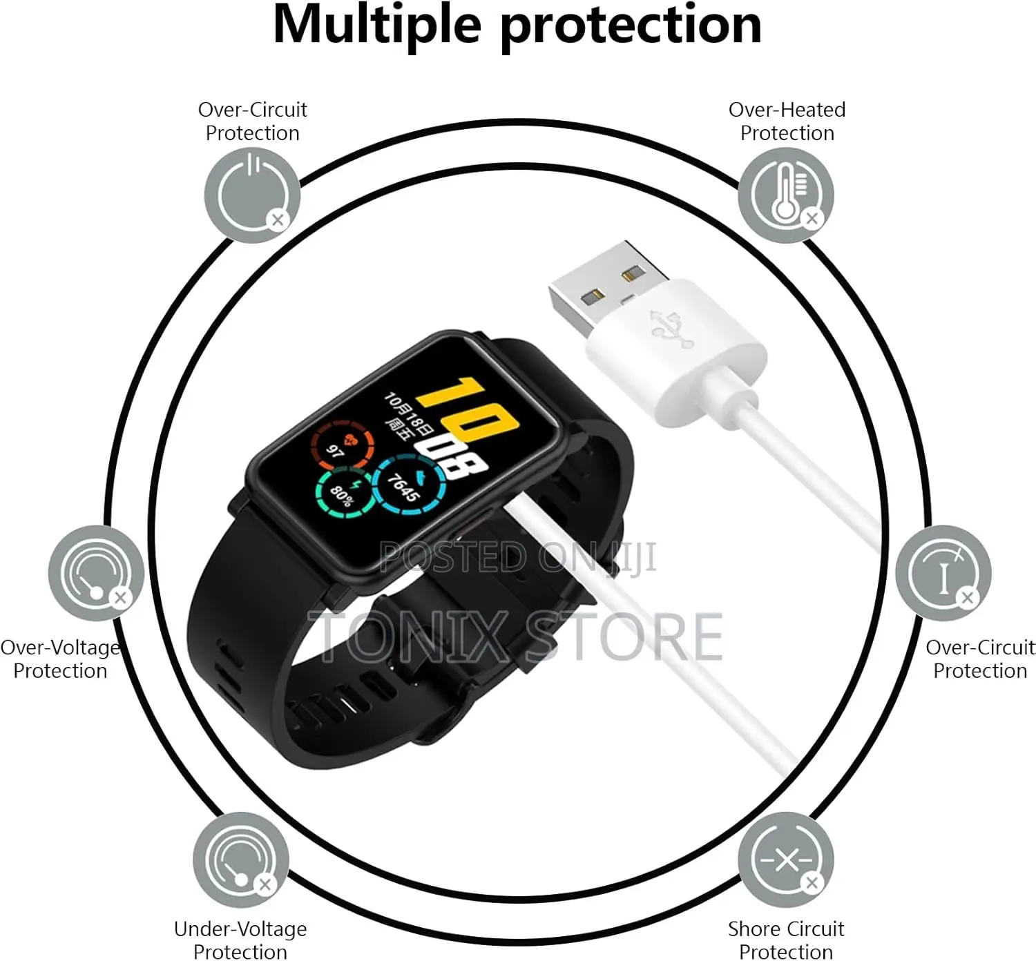 DW89 4pin Magnetic Watch Charger
