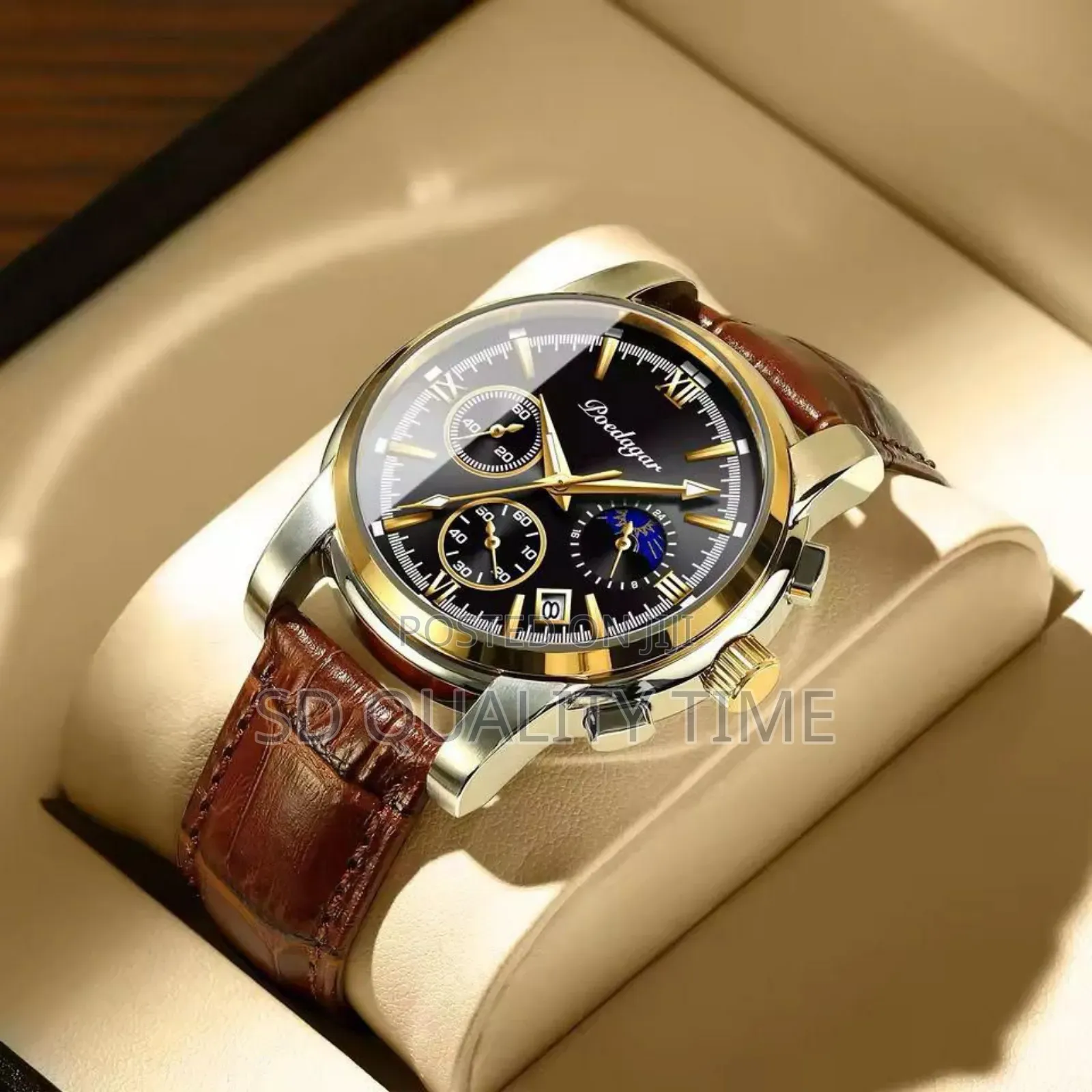 Poedagar Latest Leather Watch